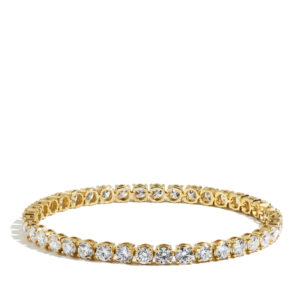 10 Carat Round Lab Grown Diamond Tennis Bracelet