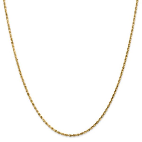 14k Yellow Gold 1.75mm Diamond-Cut Rope Chain Necklace