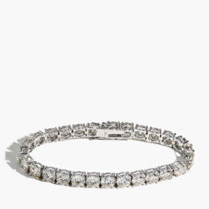 28 Carat Diamond Tennis Bracelet in 18K White Gold