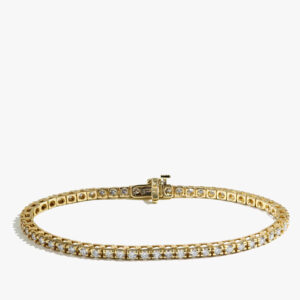 3 Carat Diamond Tennis Bracelet in 14k Yellow Gold