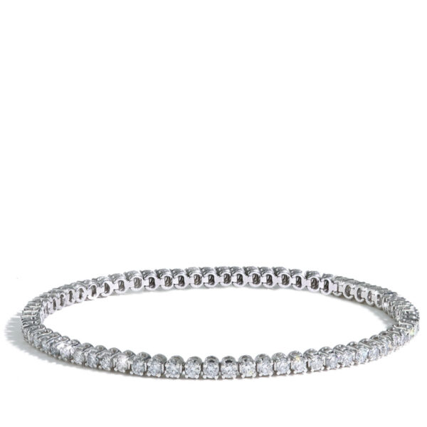3 Carat Lab Grown Diamond Tennis Bracelet in 14K White Gold