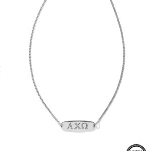 Alpha Chi Omega Pendant Necklace in Sterling Silver