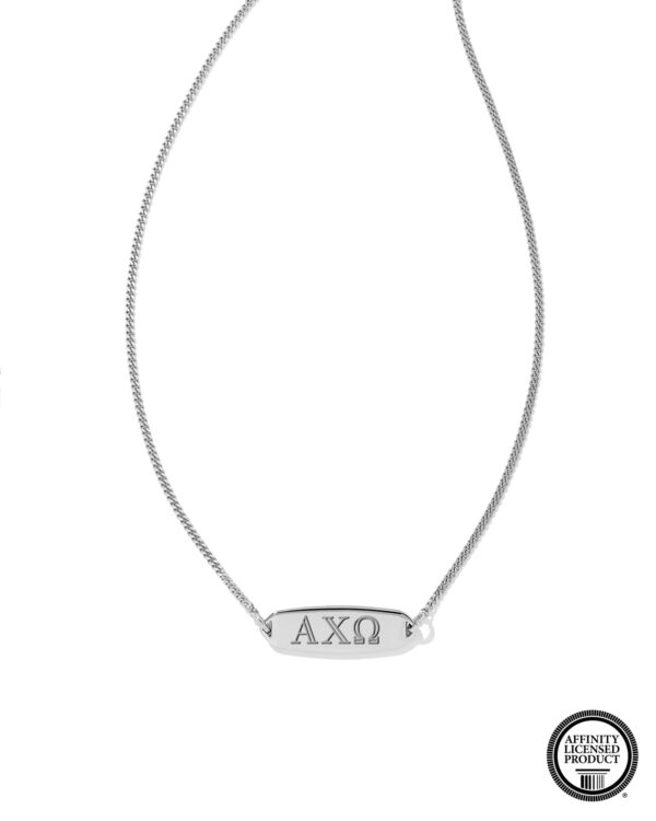Alpha Chi Omega Pendant Necklace in Sterling Silver