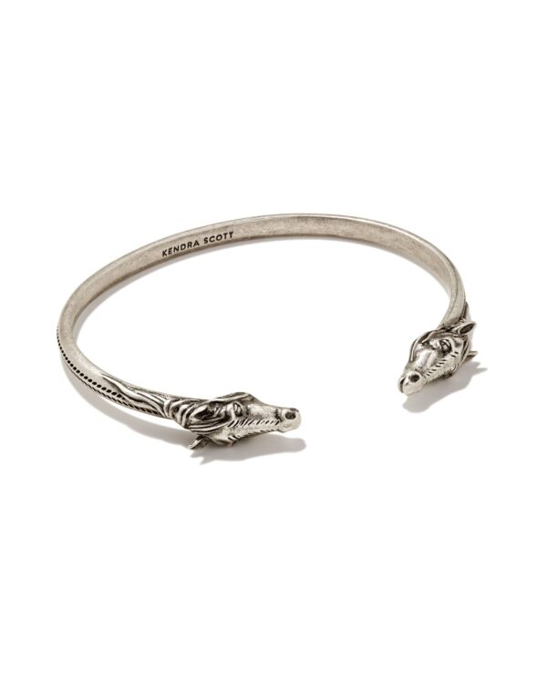 Beau Cuff Bracelet in Vintage Silver