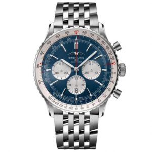 Breitling Navitimer B01 Chronograph 46 Blue Dial Stainless Steel Watch - AB0137211C1A1