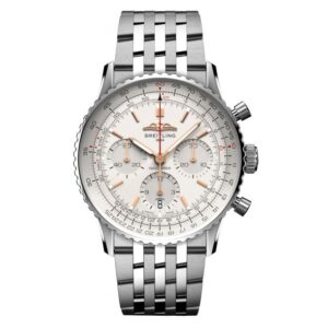 Breitling Navitimer B01 Chronograph Silver-Tone Dial and Stainless Steel Bracelet Watch 41mm - AB0139211G1A1