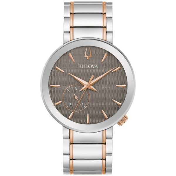 Bulova Futuro Latin GRAMMY Grey Dial Two-Tone Bracelet Watch 42mm - 98A309