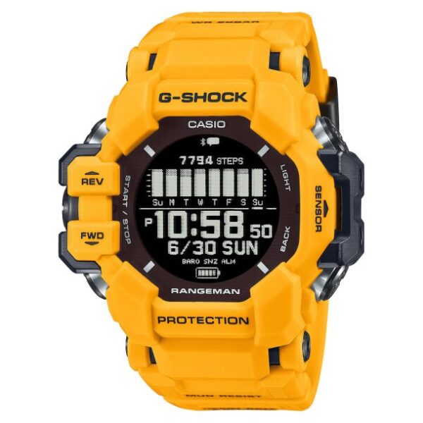 Casio G-Shock Master of G Land Rangeman Yellow Resin Watch - GPRH1000-9