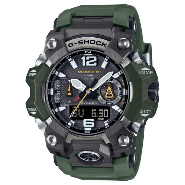 Casio G-Shock Master of G Mudmaster Green Resin Strap Connected Solar Watch - GWGB1000-3A