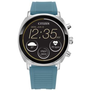 Citizen CZ Smart Casual Wear OS Blue Silicone Strap Watch | 41mm | MX1000-01X