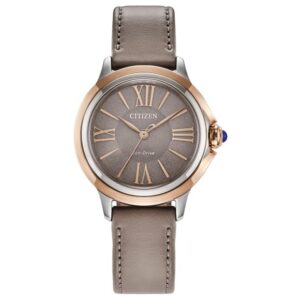 Citizen Eco-Drive Ceci Taupe Dial Taupe Eco-Pet Strap Watch 32mm - EM1166-01Z