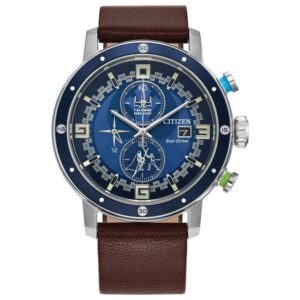 Citizen Eco-Drive Classic Characters Star Wars Luke Skywalker Brown Leather Strap Watch | 44mm | CA0768-07W