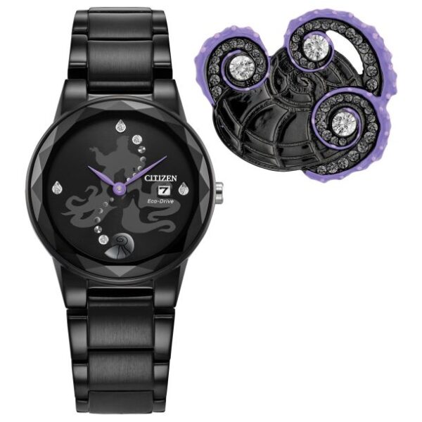 Citizen Eco-Drive Disney Villains Ursula Watch and Pin Box Set | 30mm | GA1075-68W
