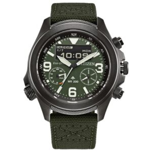 Citizen Eco-Drive Promaster Land Green Dial Green Cordura Strap Watch 43.9mm - JV1005-02W