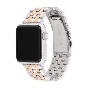 COACH Apple Watch Strap Two-Tone Stainless Steel and Rose Gold-Tone 38mm, 40mm and 41mm - 14700244