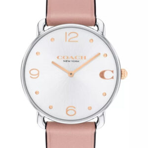 Coach Elliot Pink Leather Strap Watch 36mm 14504199