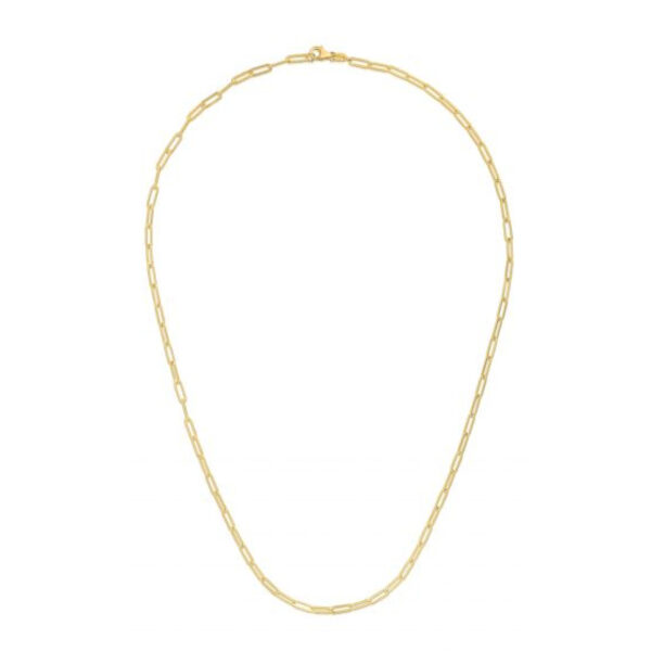Dainty Paper Clip Link Necklace - 2.5mm