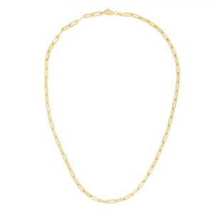 Dainty Paper Clip Link Necklace - 3.3mm