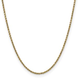 Diamond-Cut Rope 14k Yellow Gold Chain Necklace 2.25mm
