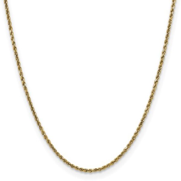 Diamond-Cut Rope 14k Yellow Gold Chain Necklace 2.25mm