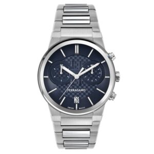 Ferragamo Sapphire Chrono Stainless Steel Bracelet Watch | 41mm | SFME01123