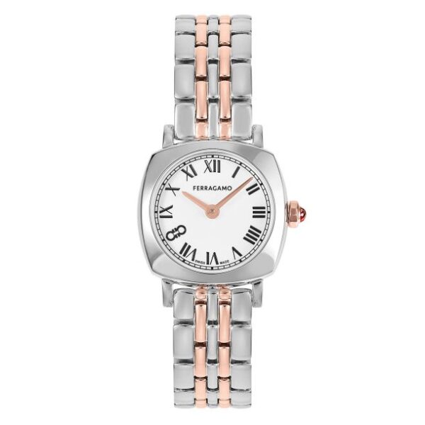 Ferragamo Soft Square Two-Tone Bracelet Watch | 23mm | SFKU00523