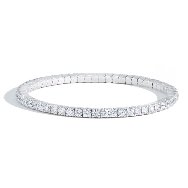 Flexible Diamond Infinity Bangle Bracelet - 5.50 ctw