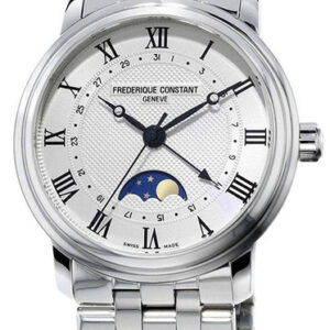Frederique Constant Classics Automatic Moonphase Date Stainless Steel Mens Watch FC-330MC4P6B