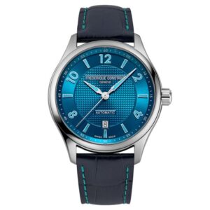 Frederique Constant Classics Runabout Automatic Blue Dial Blue Leather Strap Watch 42mm - FC-303RMLN5B6