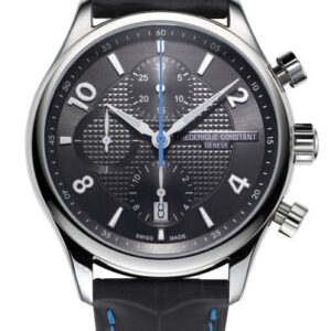 Frederique Constant Runabout RHS Chronograph Automatic Stainless Steel Gray Leather band Gray Dial Mens Watch FC-392RMG5B6