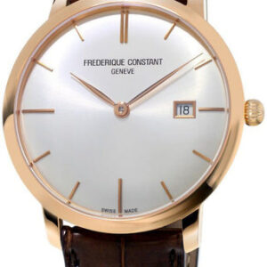 Frederique Constant Slim Line Automatic 18kt Rose Gold Mens Luxury Strap Watch FC-306V4S9