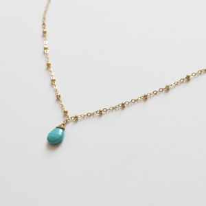 Gemstone Beaded Pendant - Turquoise