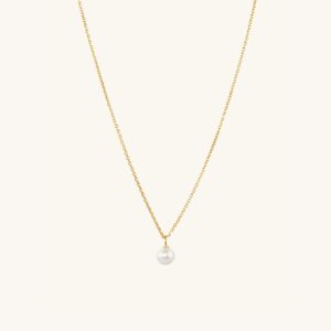 Gold Vermeil / Pearl / 15-17 inches
