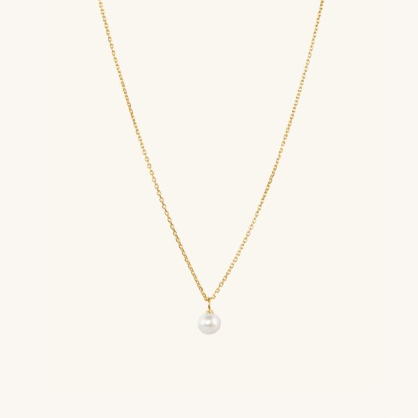Gold Vermeil / Pearl / 15-17 inches