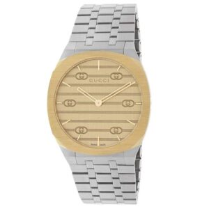 Gucci 25H Two-Tone Stainless Steel 34mm Watch YA163403