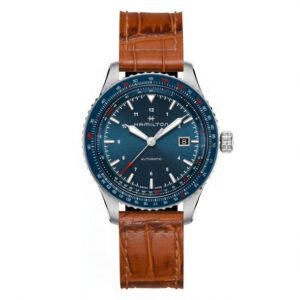 Hamilton Khaki Aviation Converter Auto Brown Leather Strap Watch | 42mm | H76645540