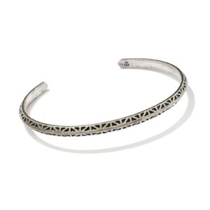Hicks Thin Cuff Bracelet in Oxidized Sterling Silver