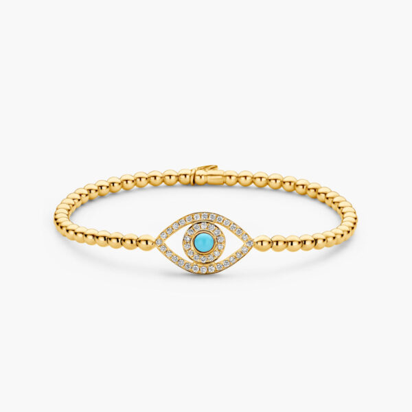 Hulchi Belluni Element Evil Eye Yellow Gold Bracelet