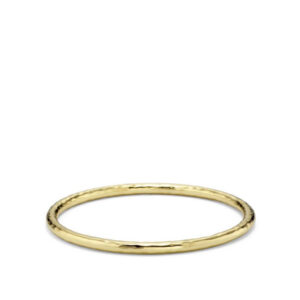 Ippolita Classico Hammered Medium Bangle in Yellow Gold