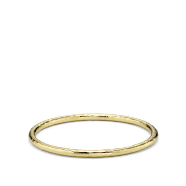Ippolita Classico Hammered Medium Bangle in Yellow Gold