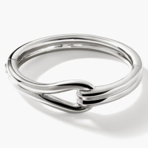 John Hardy Surf Silver Hinged Bangle - 18.5mm
