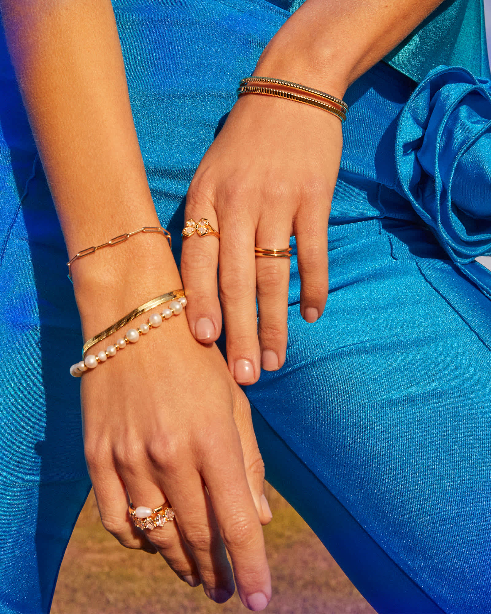 Jovie Gold Beaded Delicate Chain Bracelet in Freshwater Cultured Pearl Jovie Gold Beaded Delicate Chain Bracelet in Freshwater Cultured Pearl