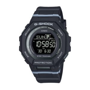 Ladies’ Casio G-Shock Digital Step-Counter Black Resin Strap Watch with Black Dial (Model: GMDB300-1)