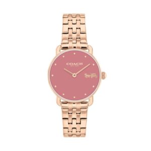 Ladies’ Coach Elliot Rose-Tone IP Watch with Pink Dial (Model: 14504444)