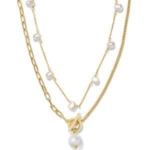 Leighton Pearl Necklace Layering Set