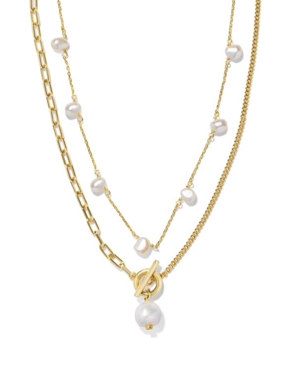 Leighton Pearl Necklace Layering Set
