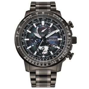 Limited Edition Citizen Promaster Geo Trekker Blue Dial Grey Stainless Steel Bracelet Watch 46mm - BY3005-56E