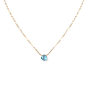 London Blue Topaz Short Gemstone Necklace