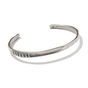Mason Thin Cuff Bracelet in Oxidized Sterling Silver