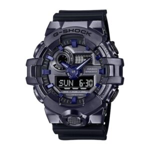Men’s Casio G-Shock G-Steel Analog-Digital Black Resin Strap Watch with Black Dial (Model: GM700P-6A)